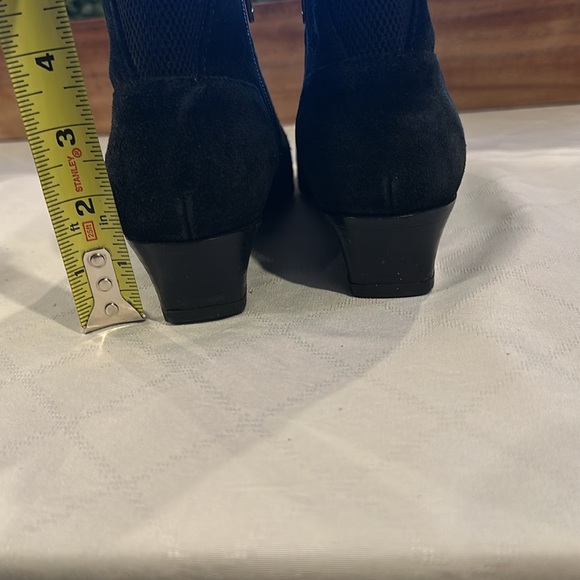 Aquatalia Weatherproof waterproof Suede Ankle Boots‎ booties black size 6 - Picture 6 of 11